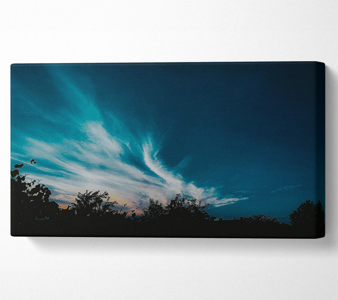  A Canvas Print of Teal Sky Whispers Canvas Print