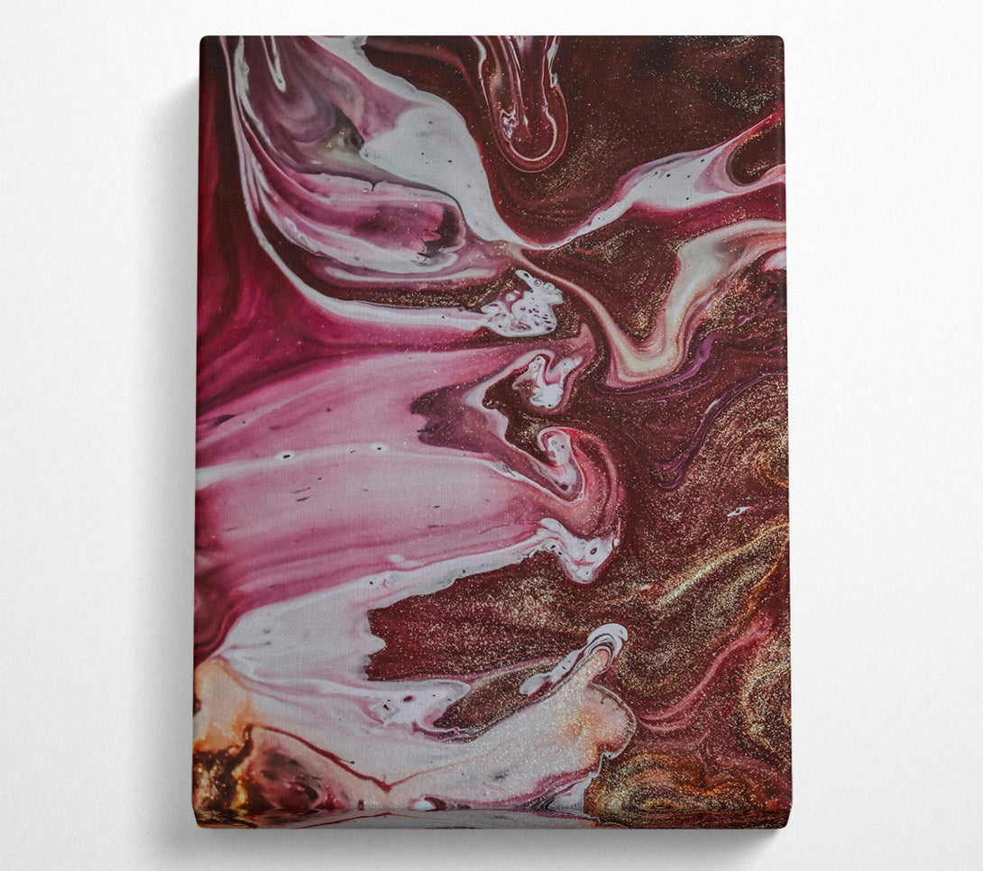  A Canvas Print of Crimson Swirling Dreams Canvas Wall Art