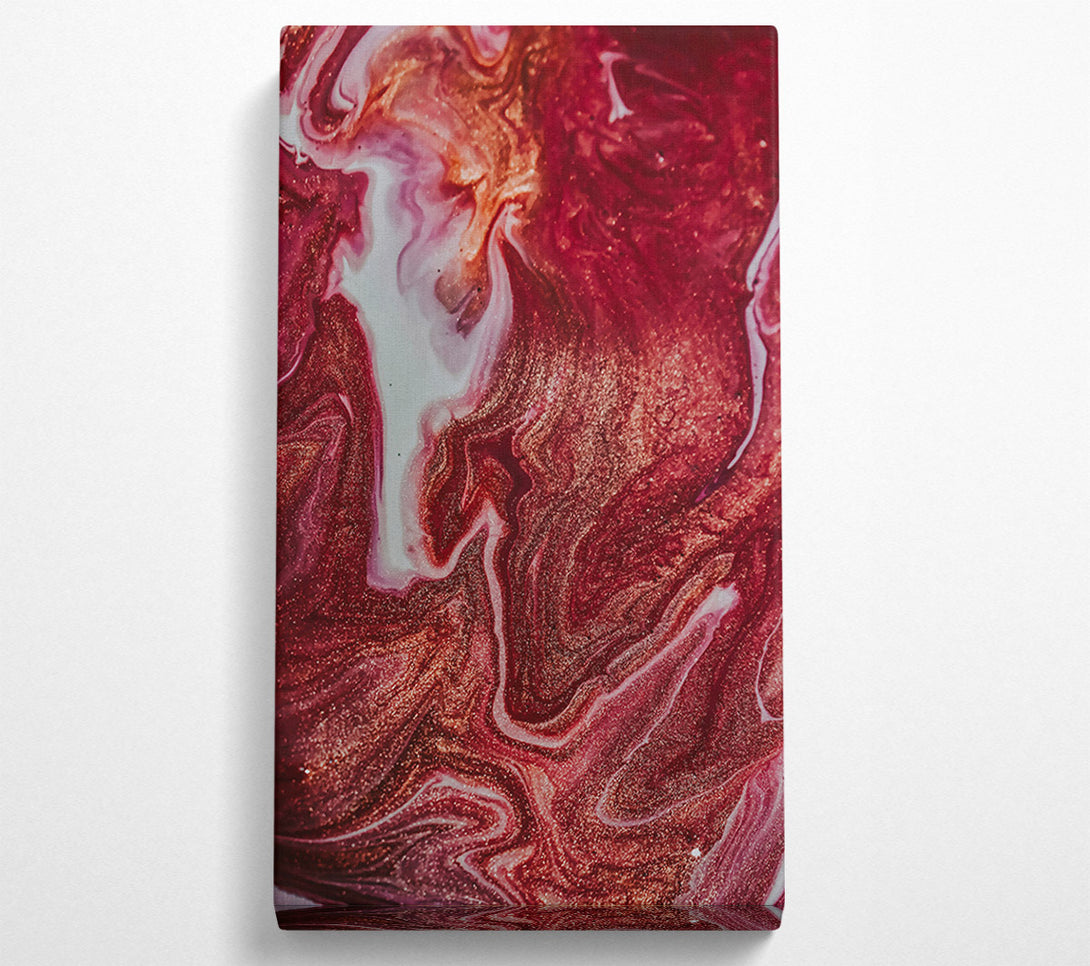 A Canvas Print of Crimson Swirls And Shimmer Canvas Art