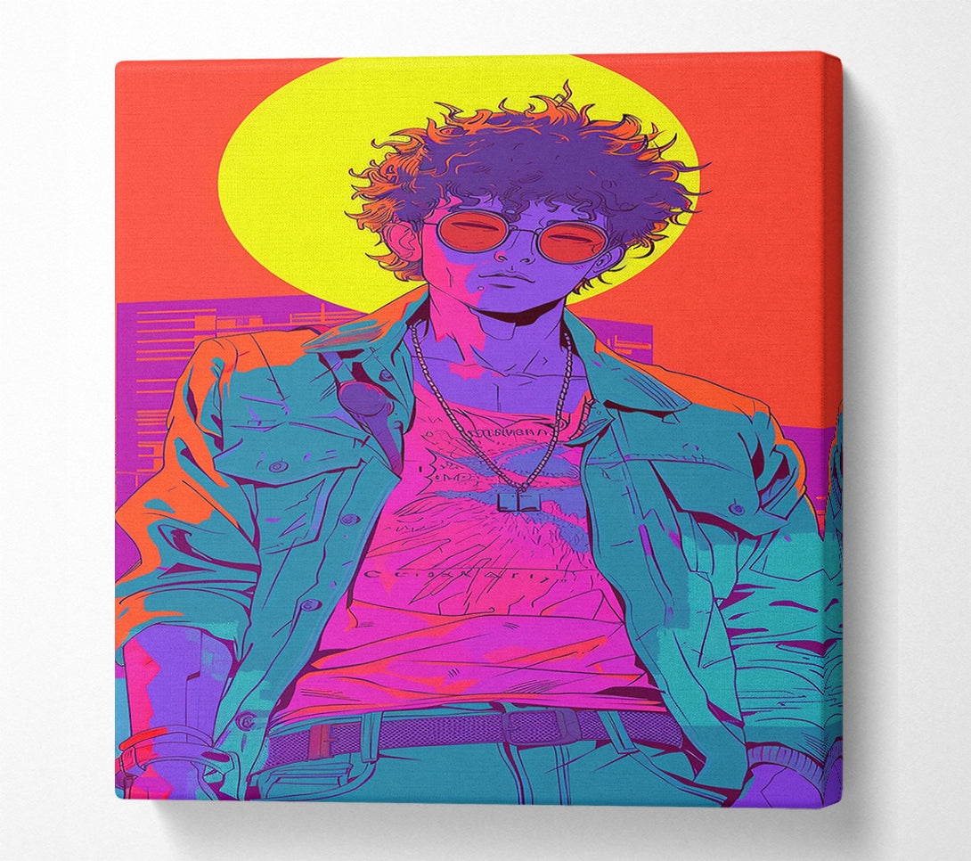  A Canvas Print of Neon Life Canvas Art