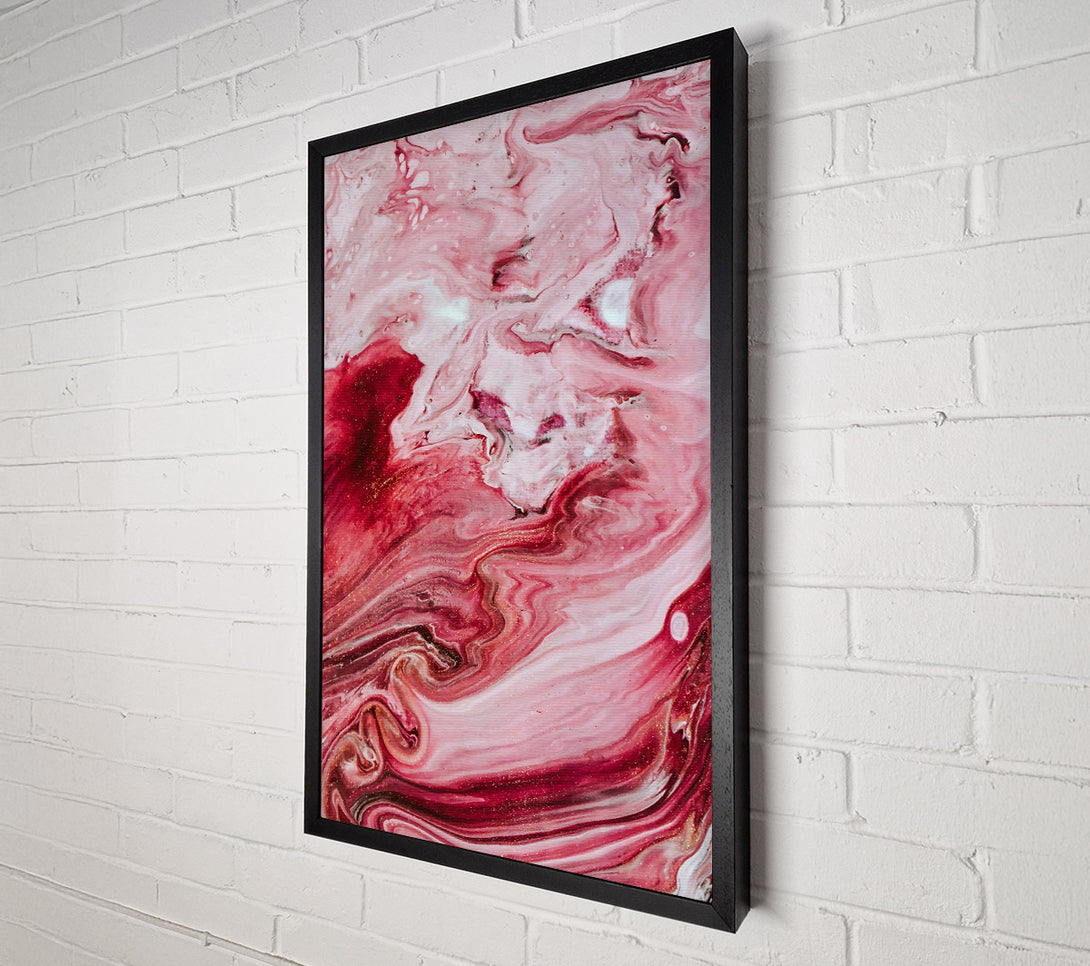  A Canvas Print of Crimson Swirls Of Love Canvas Art