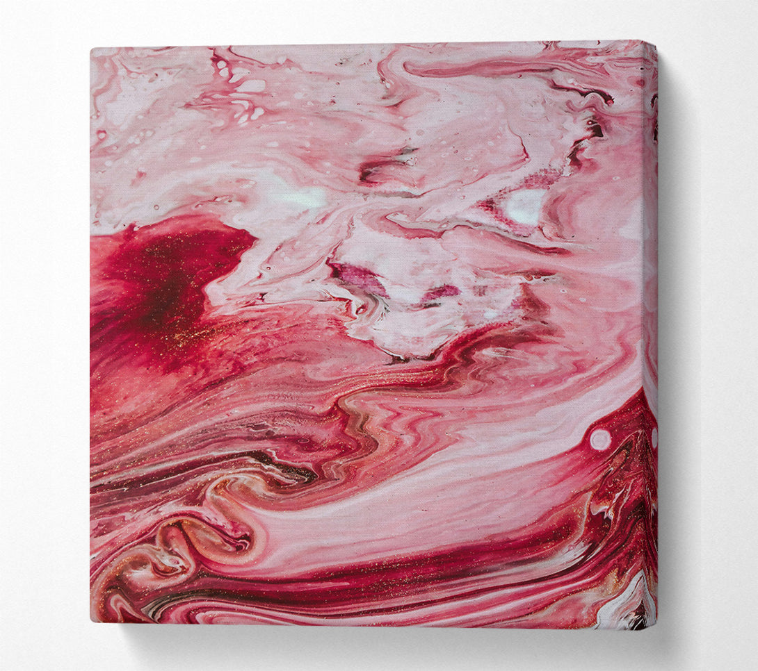  A Canvas Print of Crimson Swirls Of Love Canvas Art