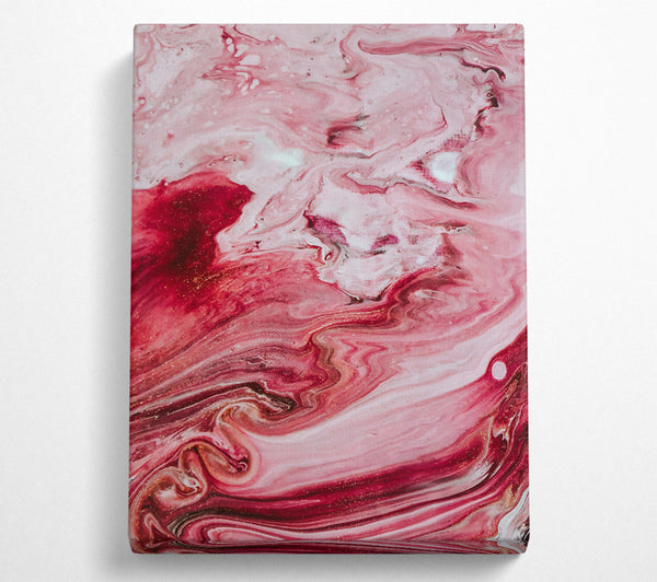  A Canvas Print of Crimson Swirls Of Love Canvas Art
