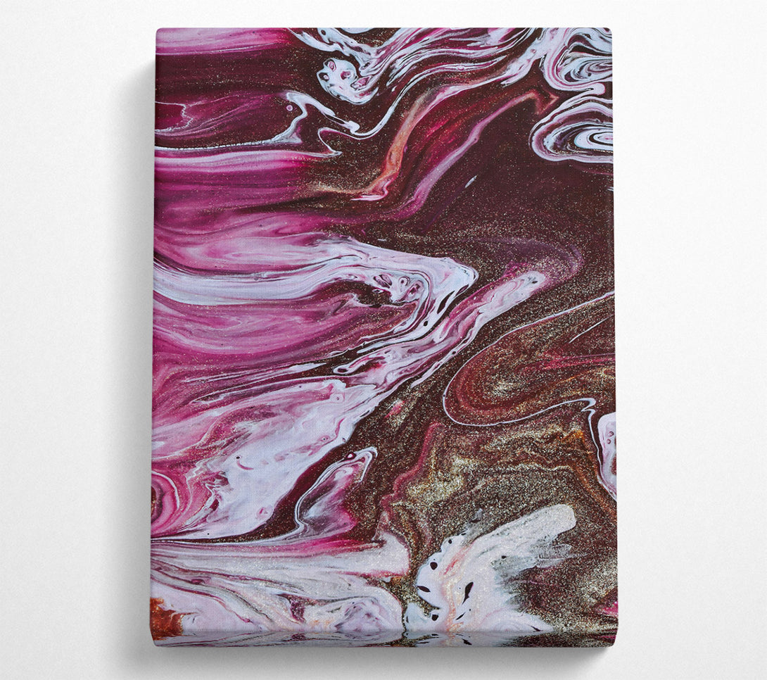  A Canvas Print of Crimson Swirling Dreams Canvas Wall Art