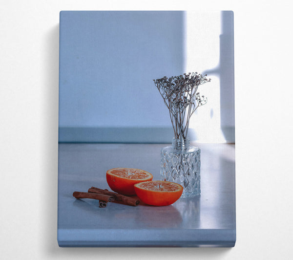  A Canvas Print of Orange And Cinnamon Still Life Canvas Art