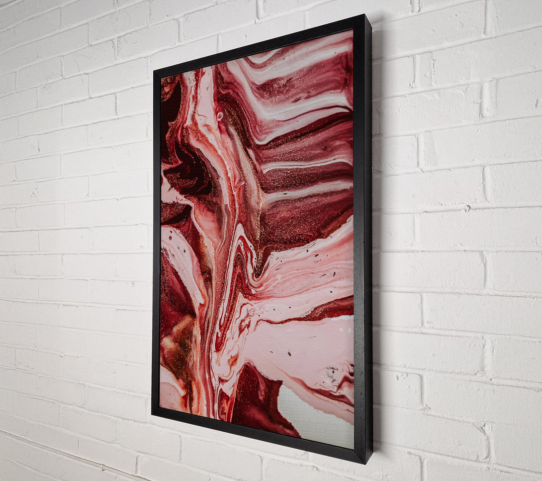  A Canvas Print of Crimson Fluid Embrace Canvas Art