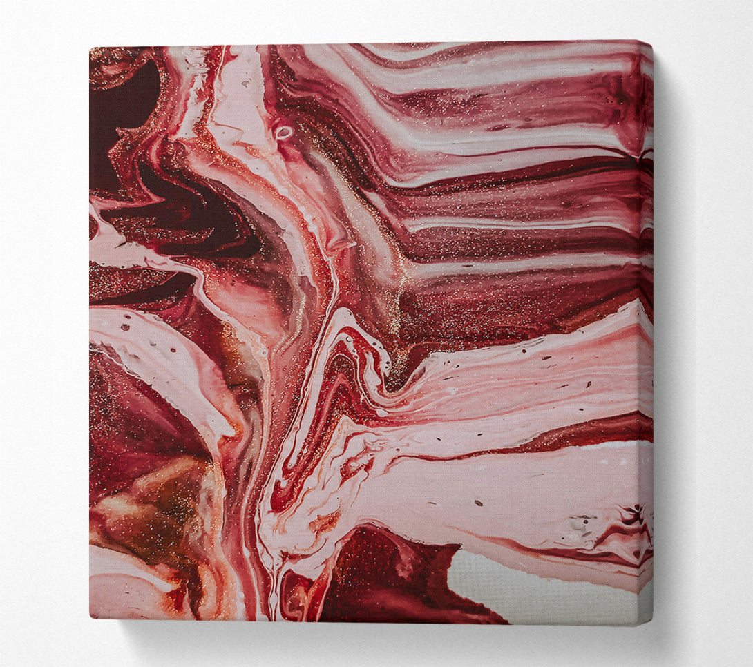  A Canvas Print of Crimson Fluid Embrace Canvas Art