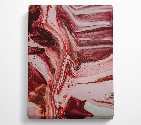  A Canvas Print of Crimson Fluid Embrace Canvas Art