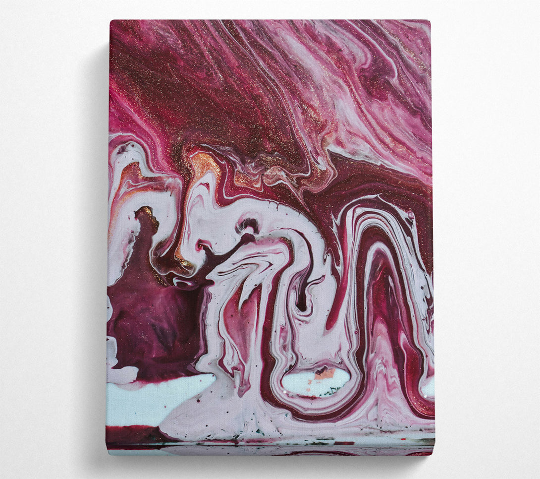  A Canvas Print of Crimson Swirling Dreams Canvas Wall Art