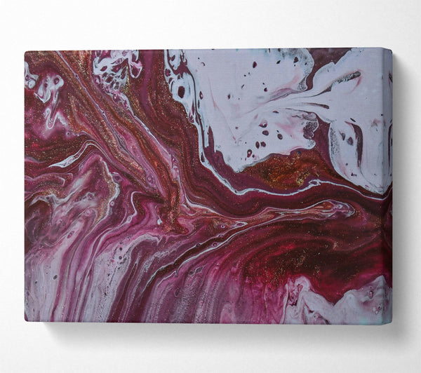  A Canvas Print of Crimson Cosmic Swirls Canvas Print