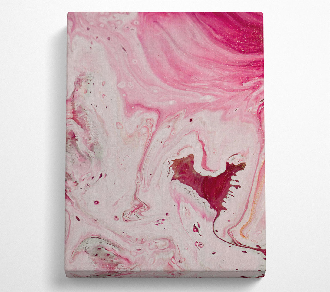  A Canvas Print of Crimson Swirls And Hues Canvas Wall Art