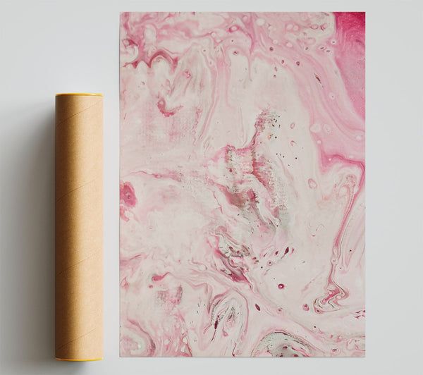 Blushing Pink Swirls Poster