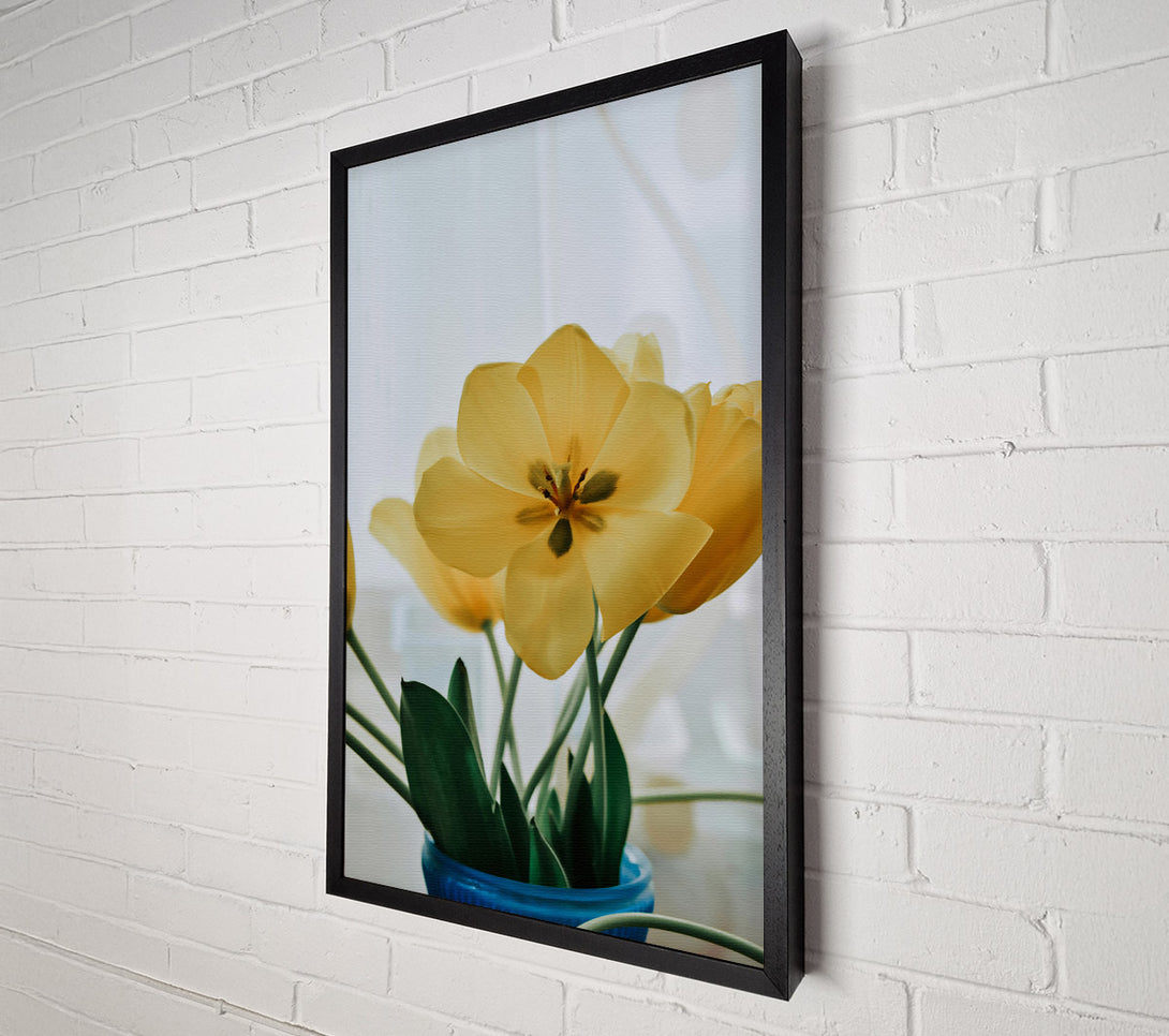  A Canvas Print of Pale Yellow Tulips Canvas Art