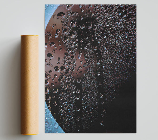Black Drops Of Dew Poster