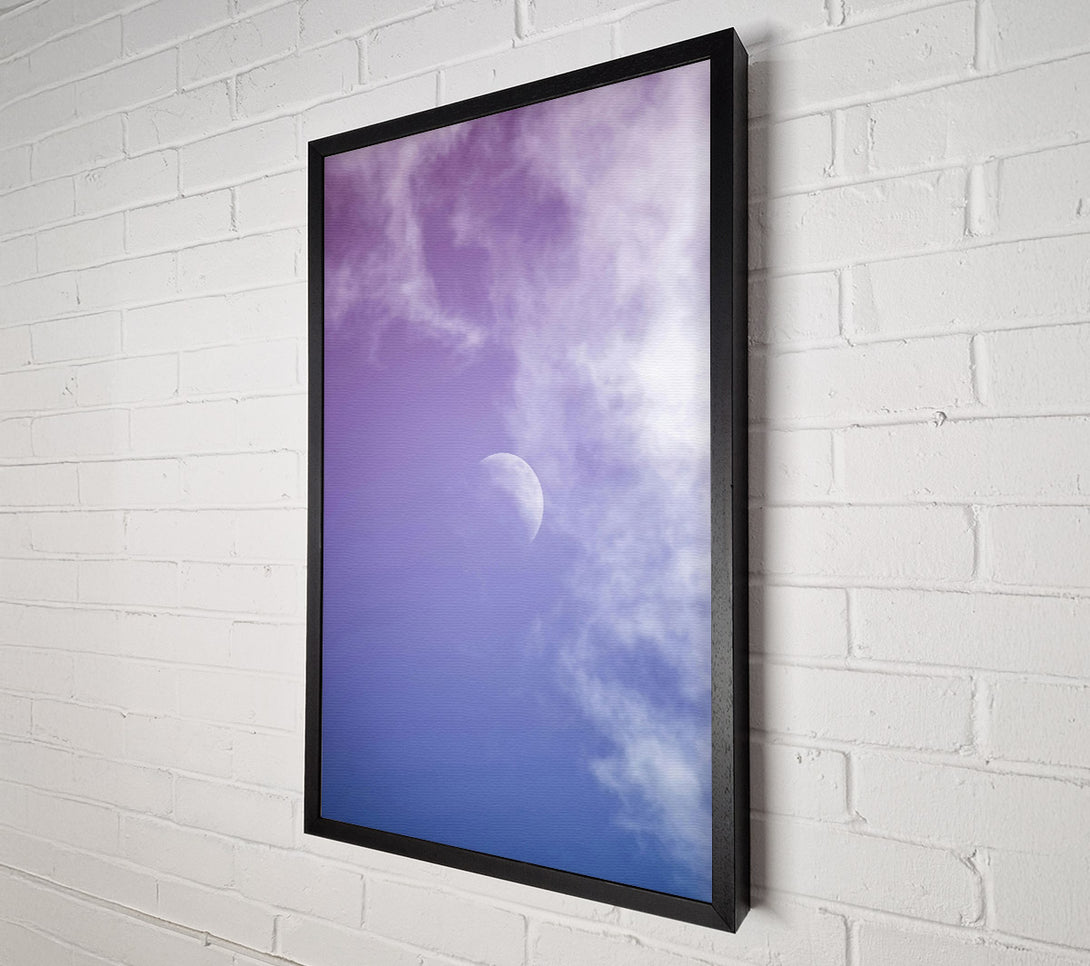  A Canvas Print of Lavender Sky Moon Canvas Print