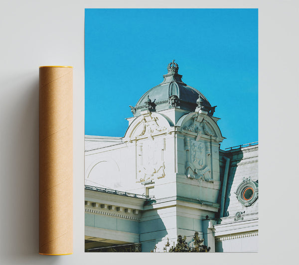 Blue Sky Ornamentation Poster