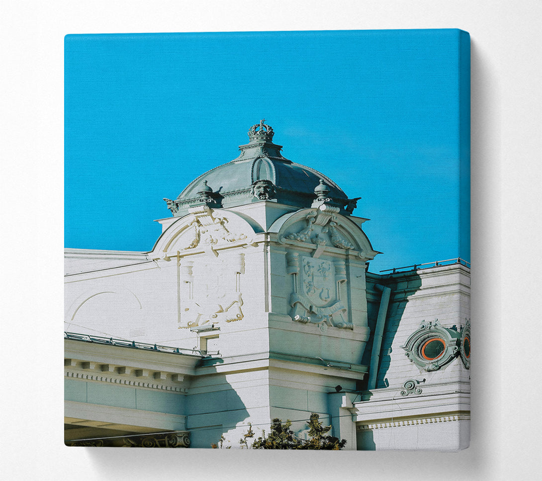 A Canvas Print of Blue Sky Ornamentation Canvas Print