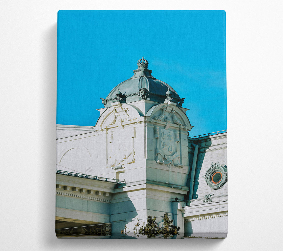 A Canvas Print of Blue Sky Ornamentation Canvas Print