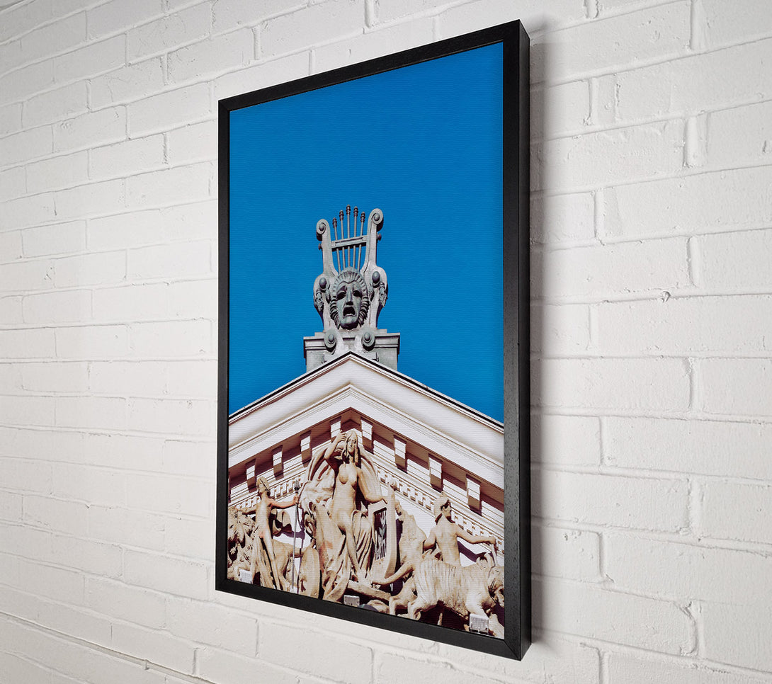  A Canvas Print of Azure Lyre Of Muses Canvas Art
