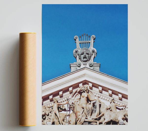 Azure Lyre Of Muses Print