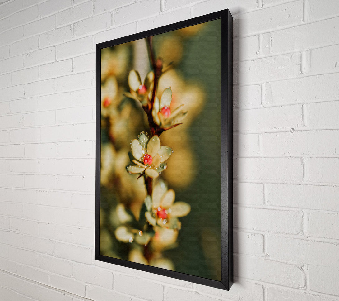  A Canvas Print of Dewy Yellow Bloom Canvas Art