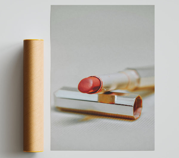 Crimson Lipstick Shine Print