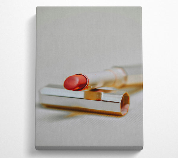  A Canvas Print of Crimson Lipstick Shine Canvas Wall Art