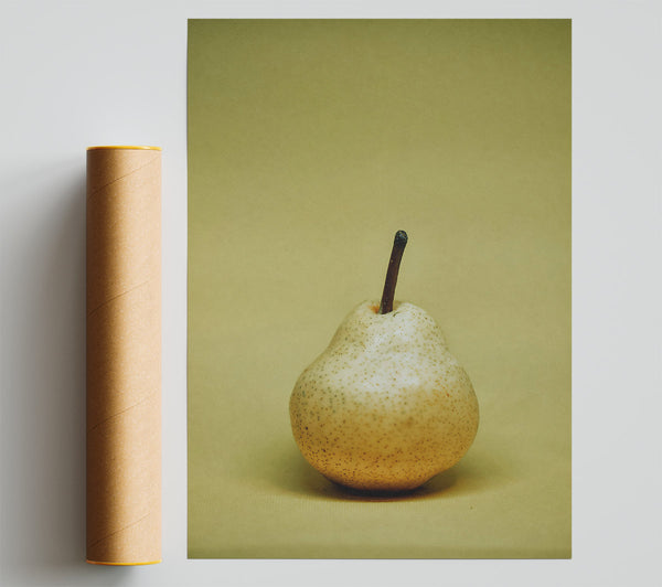 Pale Yellow Pear Poster
