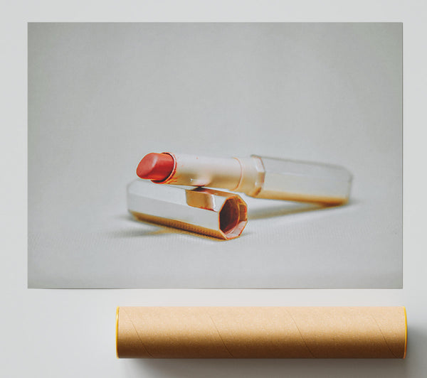 Rose Gold Lipstick Print
