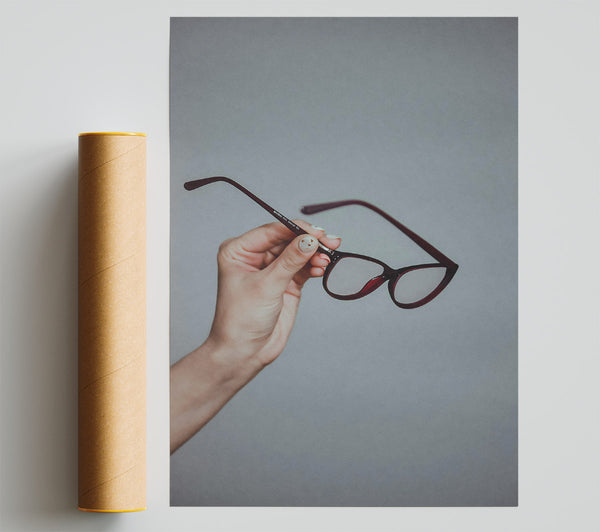 Crimson Lens Glance Giclee Print