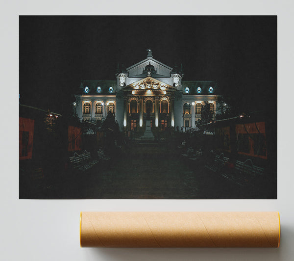 Golden Night Glow Print