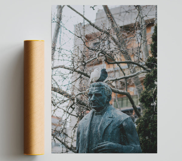 Bronze And Birds Nest Poster