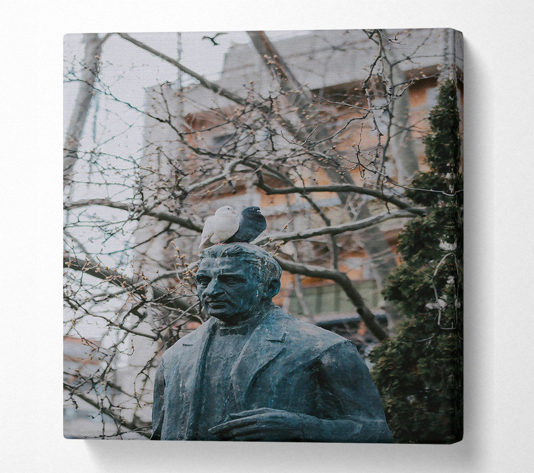  A Canvas Print of Bronze And Birds Nest Canvas Wall Art