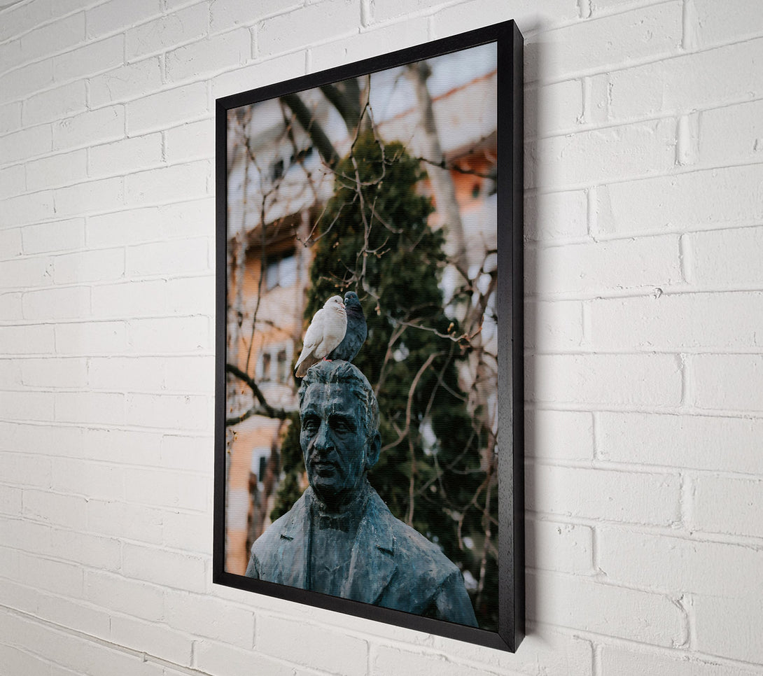  A Canvas Print of Bronze And Birds Canvas Wall Art