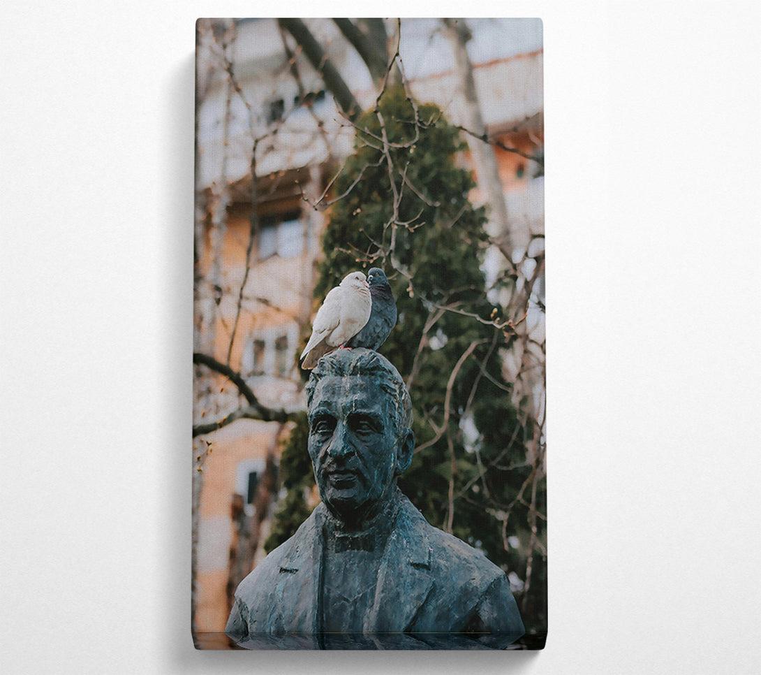  A Canvas Print of Bronze And Birds Canvas Wall Art