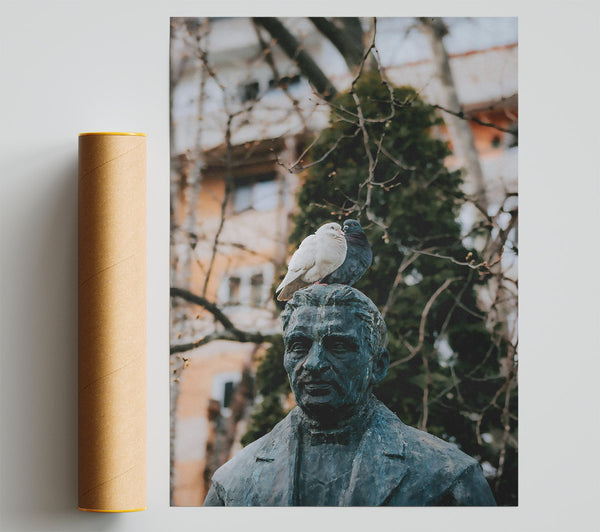 Bronze And Birds Poster