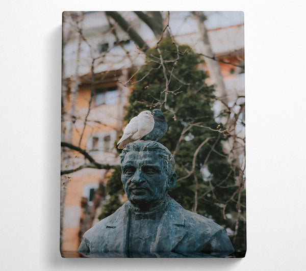  A Canvas Print of Bronze And Birds Canvas Wall Art