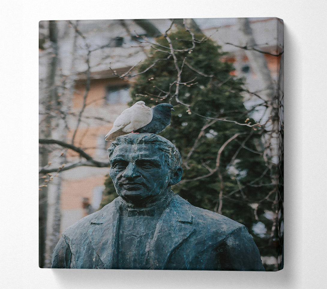  A Canvas Print of Bronze Birds And Man Canvas Art