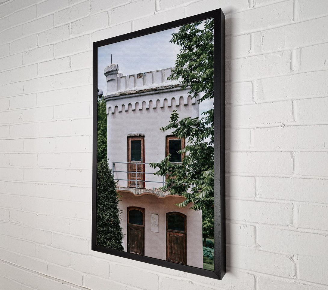  A Canvas Print of Pale Tower Doors Canvas Art