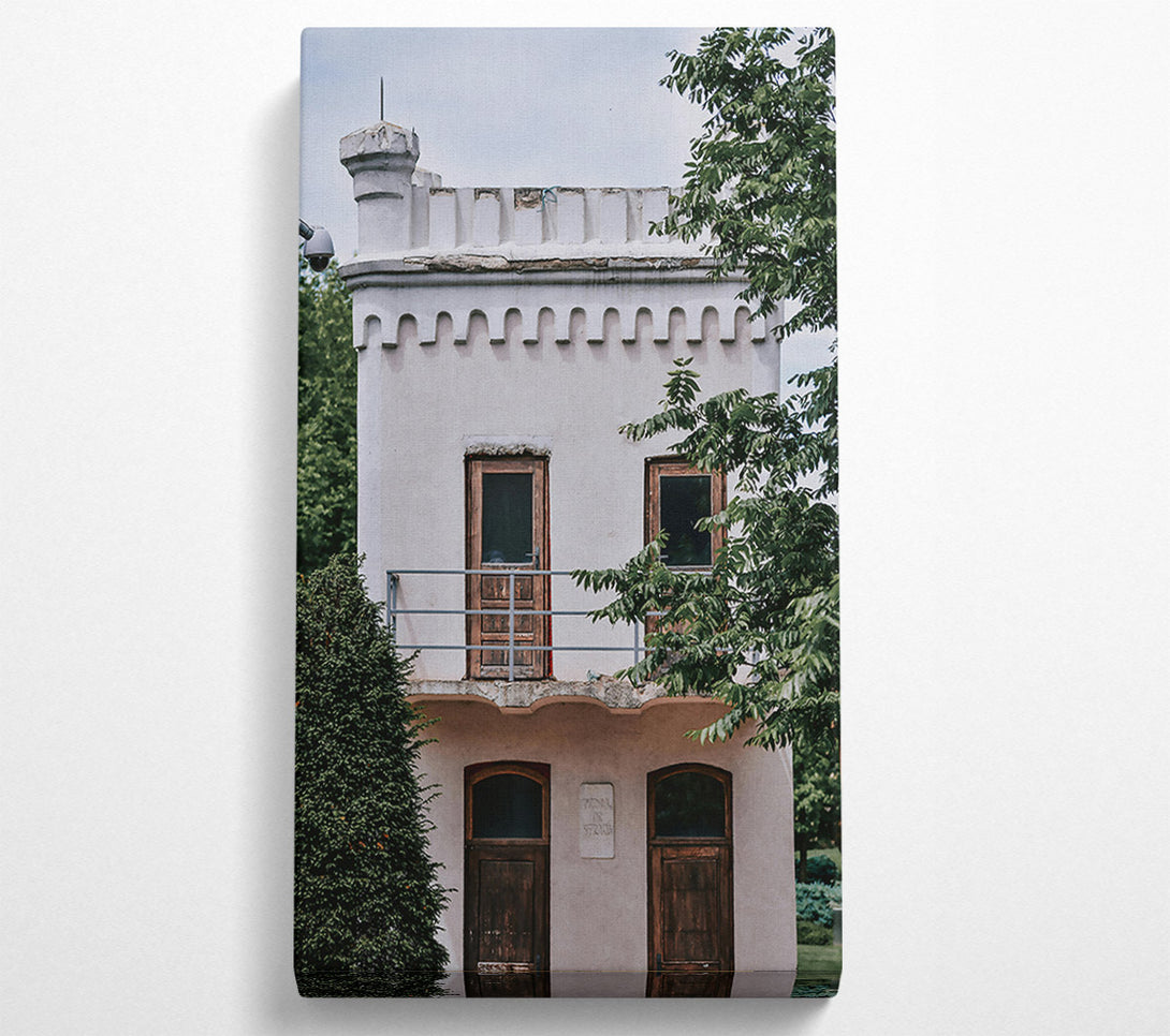  A Canvas Print of Pale Tower Doors Canvas Art