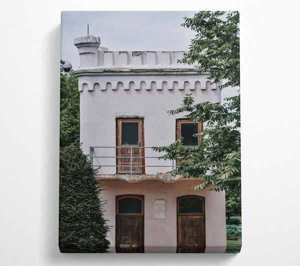  A Canvas Print of Pale Tower Doors Canvas Art