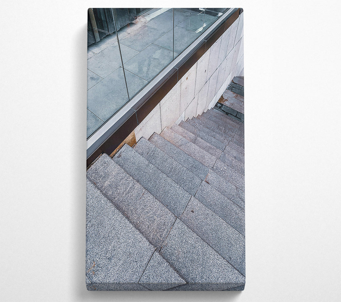 A Canvas Print of Grey Stone Steps Canvas Art