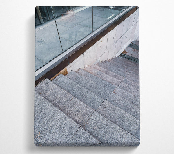  A Canvas Print of Grey Stone Steps Canvas Art