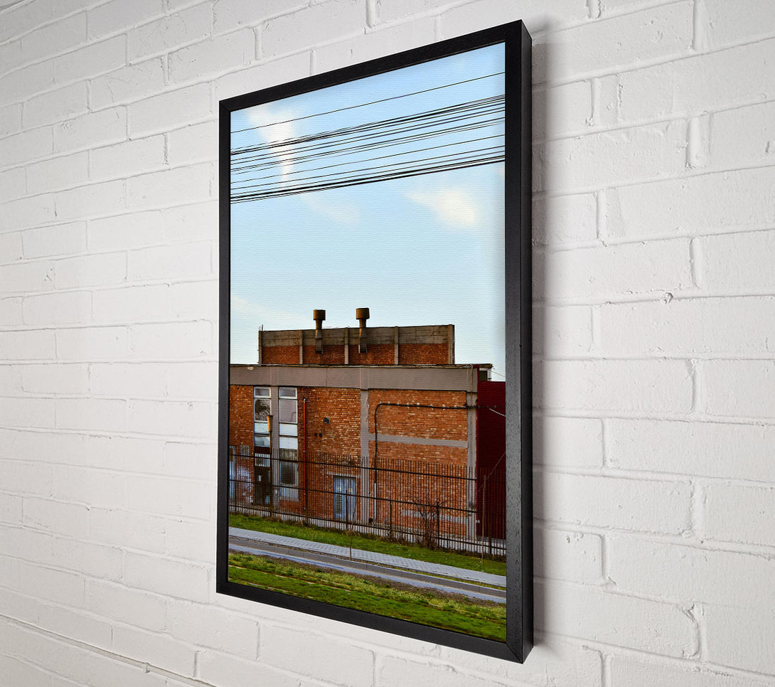  A Canvas Print of Rusty Red Facade Canvas Wall Art