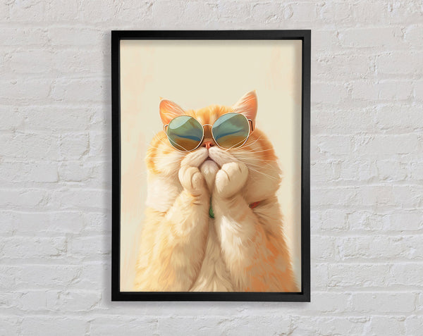 Orange Cat Sunglasses