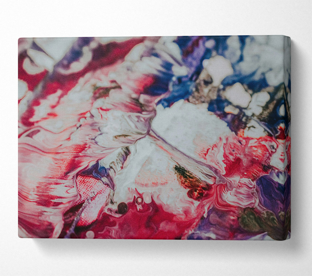 A Canvas Print of Crimson Swirls And Hues Canvas Wall Art