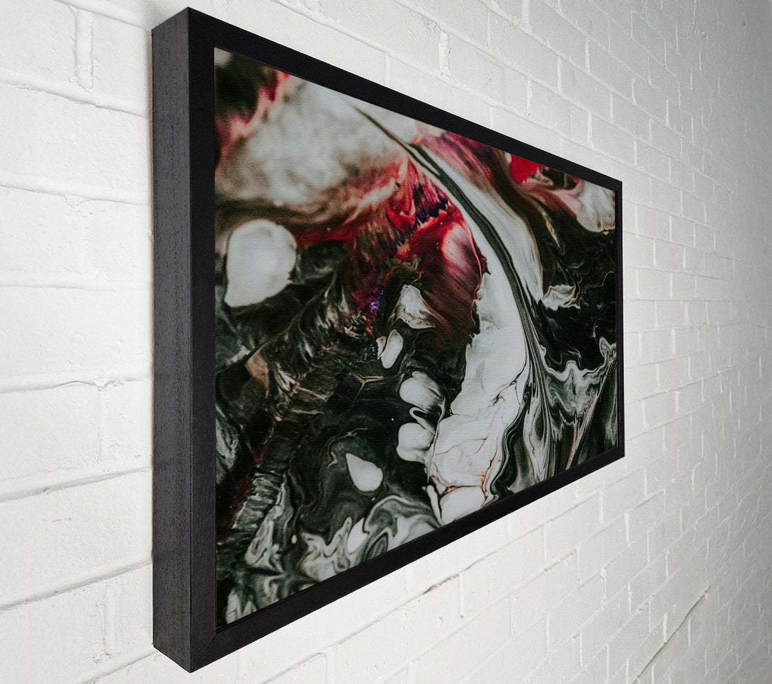  A Canvas Print of Crimson Swirls And Shadows Canvas Print