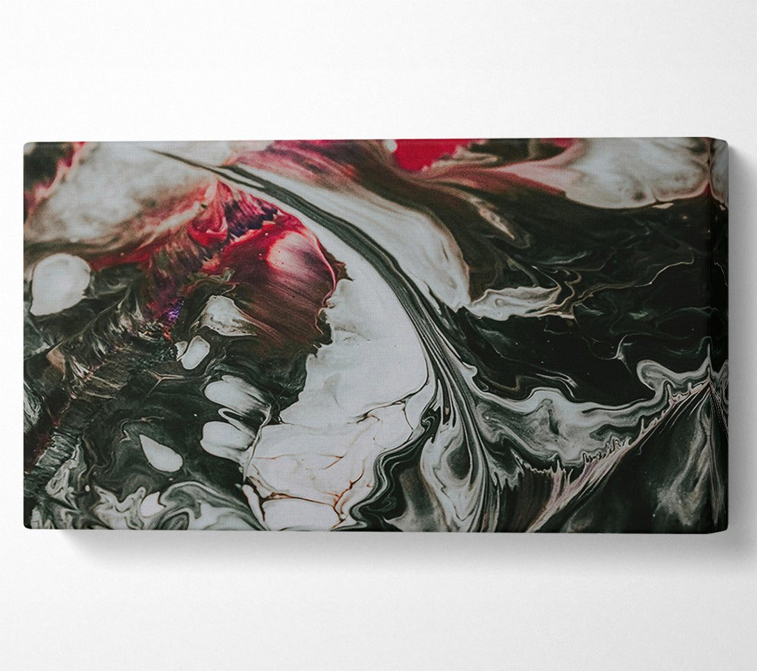  A Canvas Print of Crimson Swirls And Shadows Canvas Print