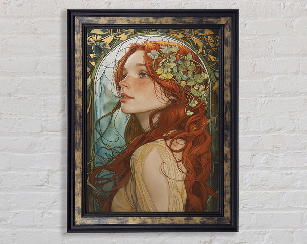 Orange City Lines Framed Print