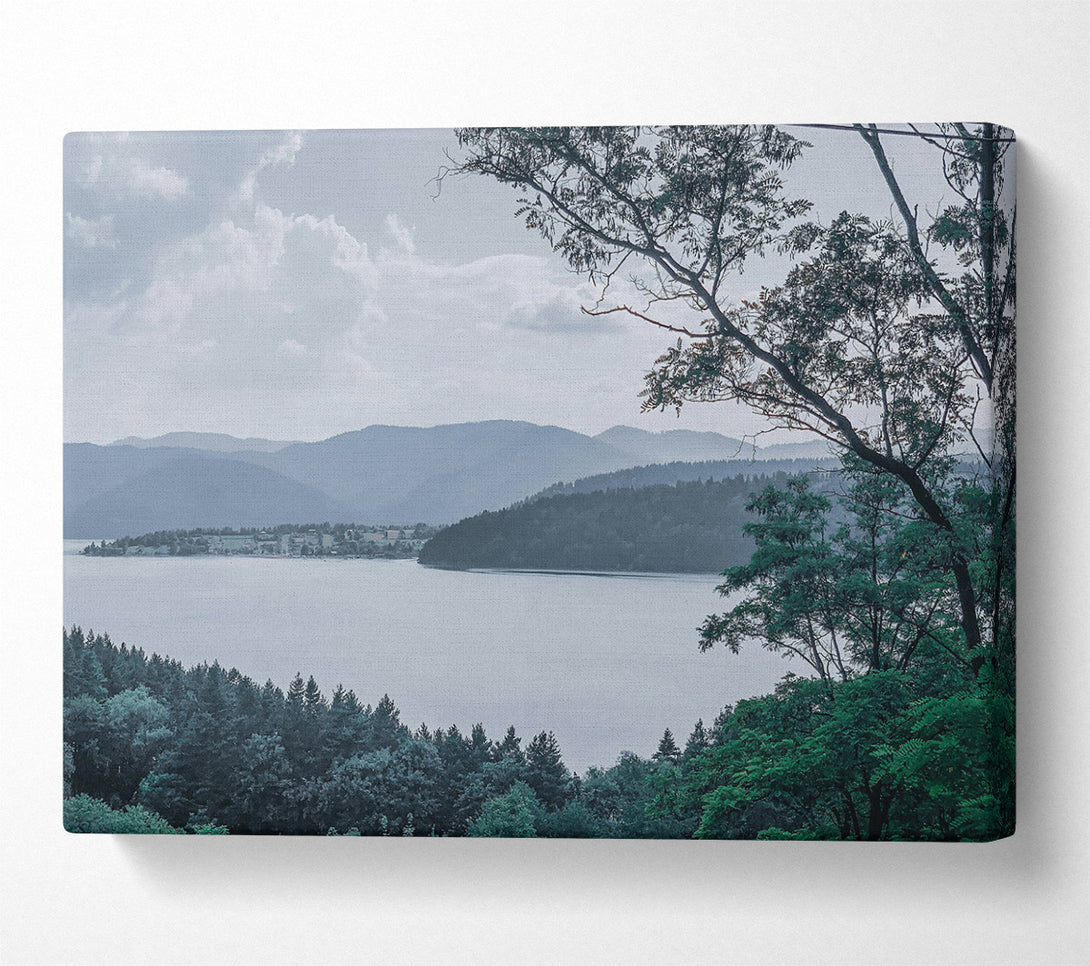  A Canvas Print of Blue Mist Mountains Canvas Print